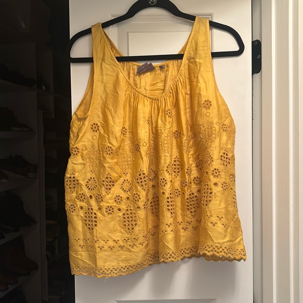 Anthropologie eyelet tank
